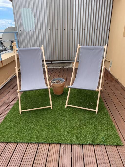 Rare ! Spacieux T3 En Roof-Top Au Barachois - 2 Ch Climatisees - 6 Couchages - Proche Aeroport Saint-Denis Luaran gambar